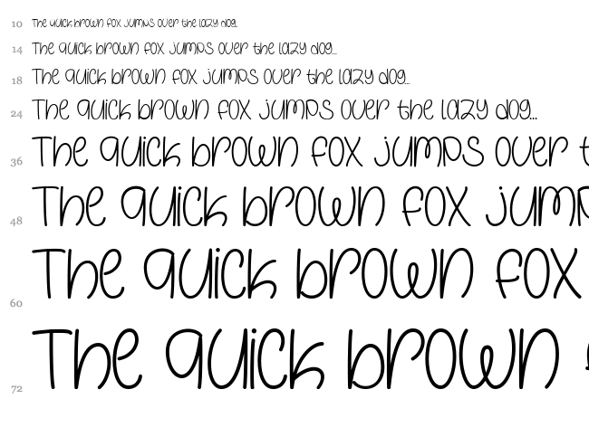 Galaxy Boy font waterfall